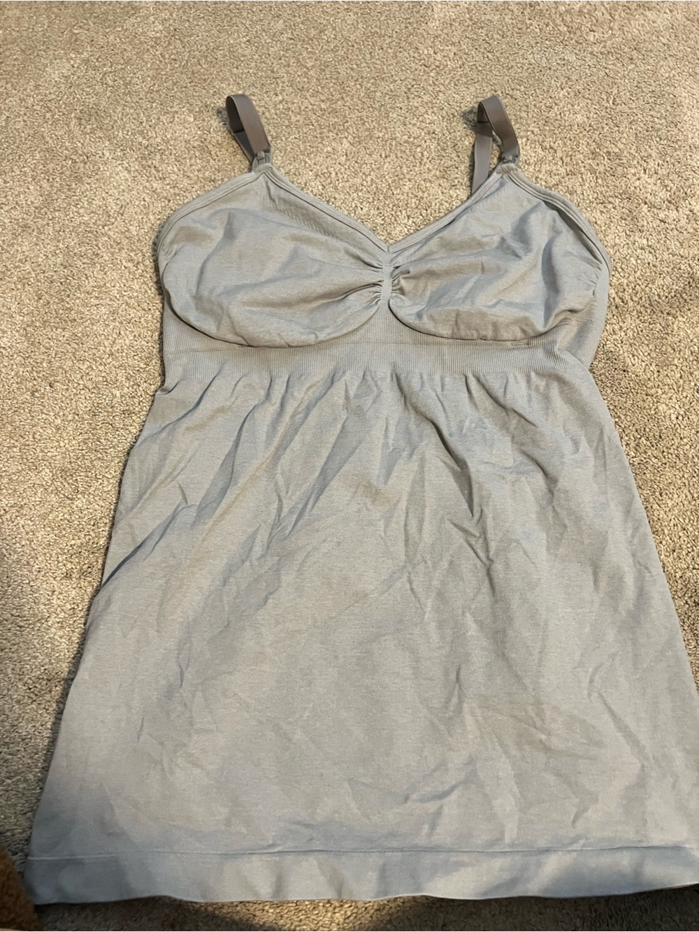 Light Gray Women's Camisole Nursing Sleep Top